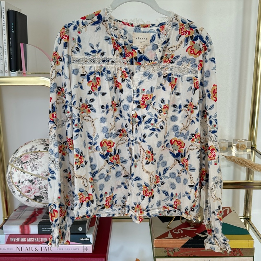 Sezane Saskia Blouse US 4